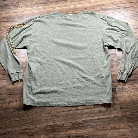 Vintage Greenbrand Recycled Shirt Mens XL Long Sleeve USA Retriever Hun Spellout - Picture 7 of 9